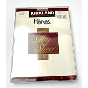 NEW Hanes Pantyhose 3 Pairs SZ AB Control Top Reinforced Toe Sheer Little Color